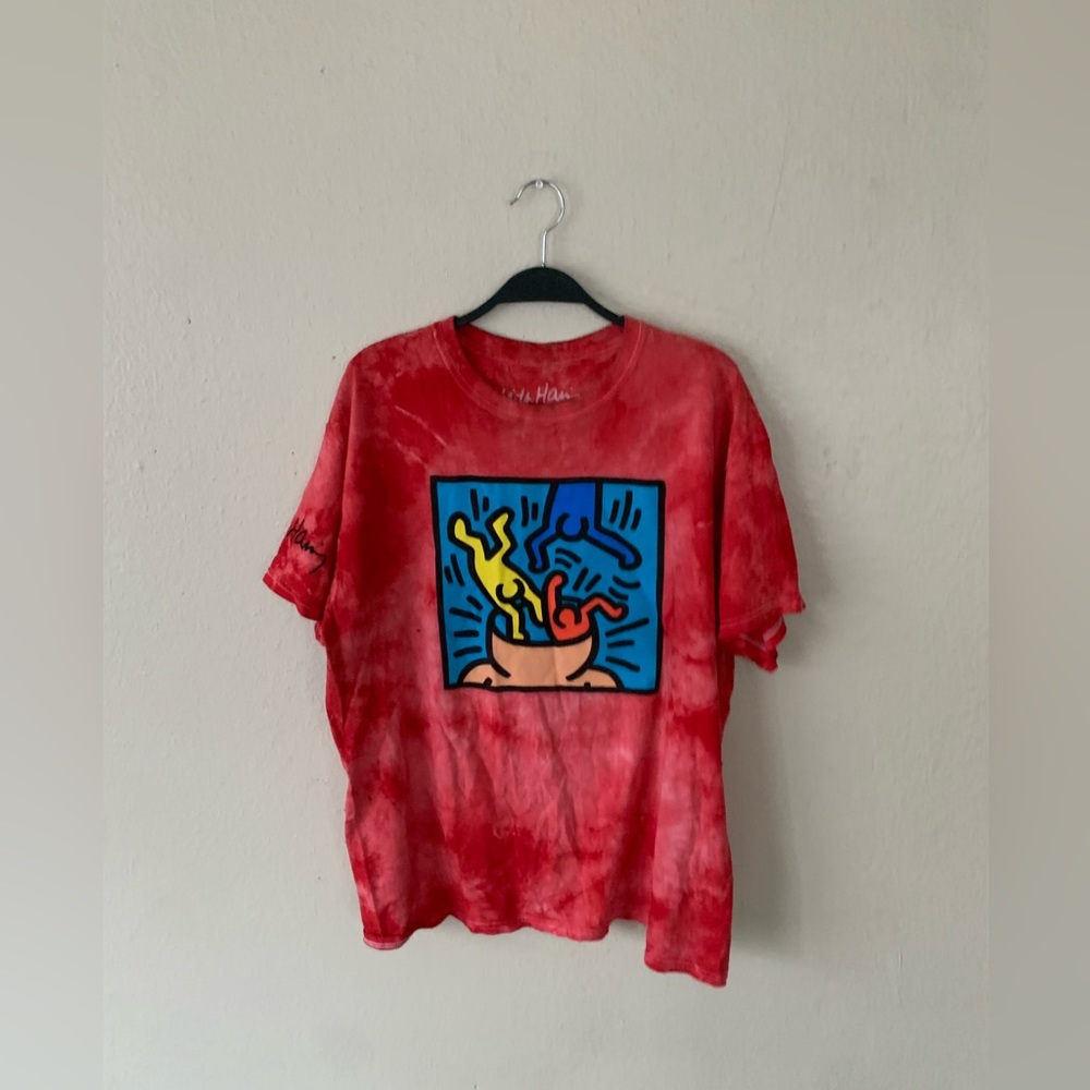 Red, Men’s, Medium, Keith Haring T-shirt